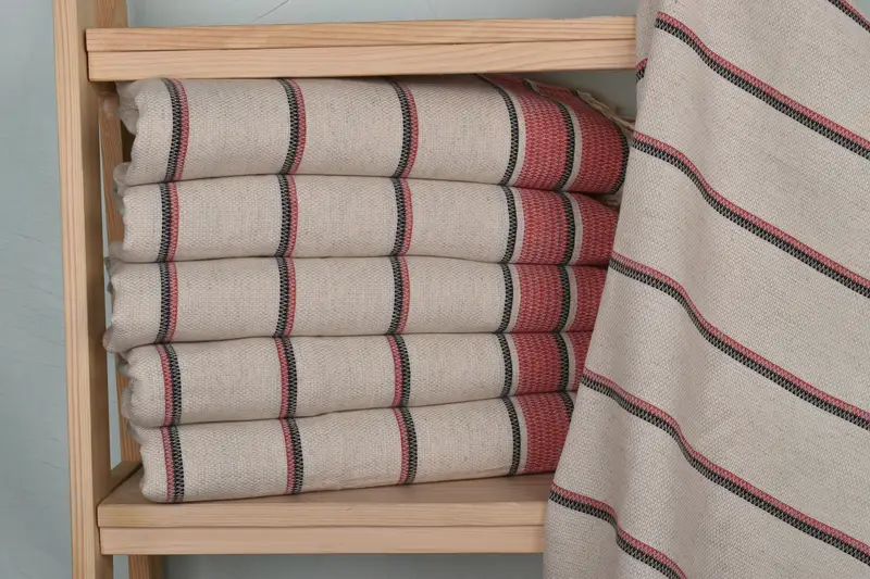 Custom Hand Towel, Turkish Hand Towel, Gift For Him, Custom Name Towel, Gift Towel, Summer Towel, Bathroom Towels, 40x20 Linen Striped Towel - 2