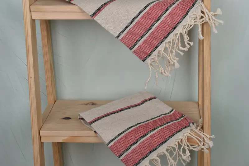 Custom Hand Towel, Turkish Hand Towel, Gift For Him, Custom Name Towel, Gift Towel, Summer Towel, Bathroom Towels, 40x20 Linen Striped Towel - 5