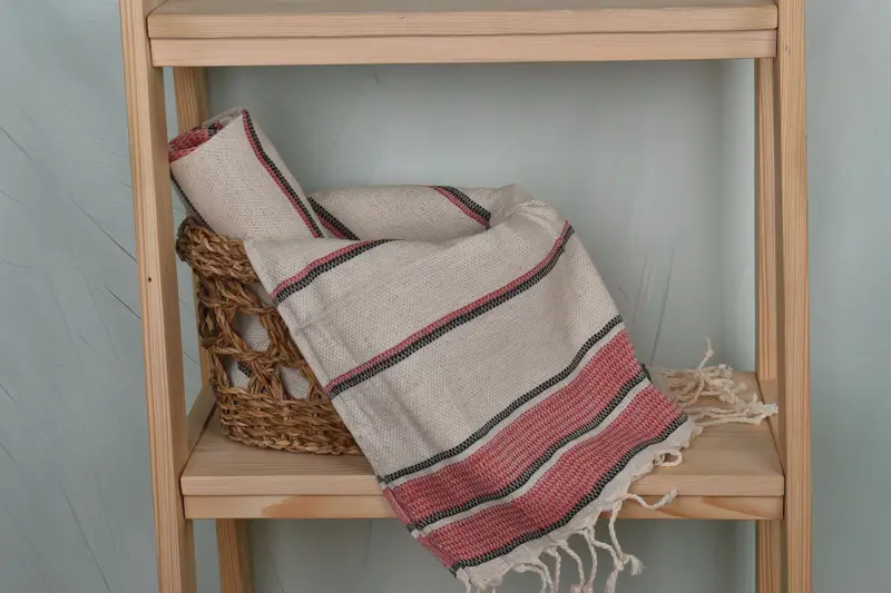 Custom Hand Towel, Turkish Hand Towel, Gift For Him, Custom Name Towel, Gift Towel, Summer Towel, Bathroom Towels, 40x20 Linen Striped Towel - 4