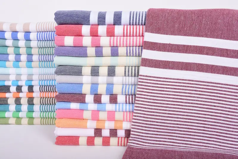 Travel Towel, Quick-dry towel, Gift For Boyfriend, Custom Wedding Gift, Home Decor Gifts, First Wedding Anniversary Gift, 70x40 Cotton Striped Towel