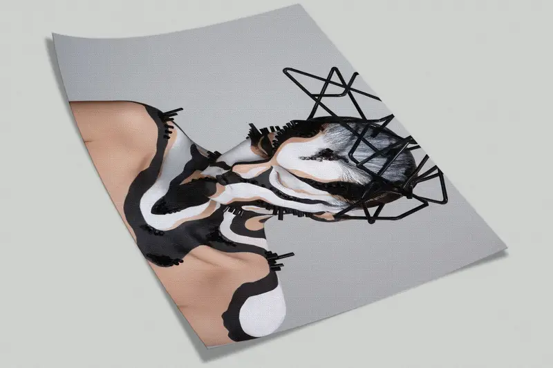 Woman Body Painting, Abstract Mural, Abstract Woman Wallpaper, Contemporary Wall Poster, Naked Woman Mural, Woman Wall Mural, - 10