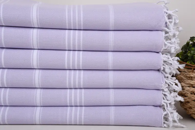 Merry Christmas Gifts, Personalized Bridesmaid Gift, Yoga Towel, Handwoven Turkish Towel, 70x40 Cotton Striped Towel, Thin towel, Turkish hand towel - 2