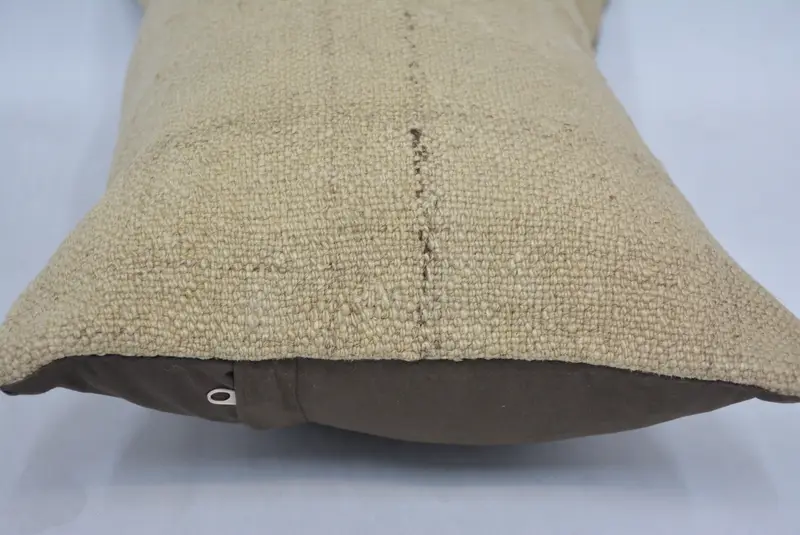 Interior Designer Pillow, Office Chair Cushion, 12x20 Beige Cushion, Home Decor Pillow, Handwoven Pillow, Cushion, Pillow for Couch - 5