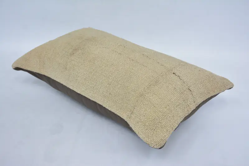 Interior Designer Pillow, Office Chair Cushion, 12x20 Beige Cushion, Home Decor Pillow, Handwoven Pillow, Cushion, Pillow for Couch - 6