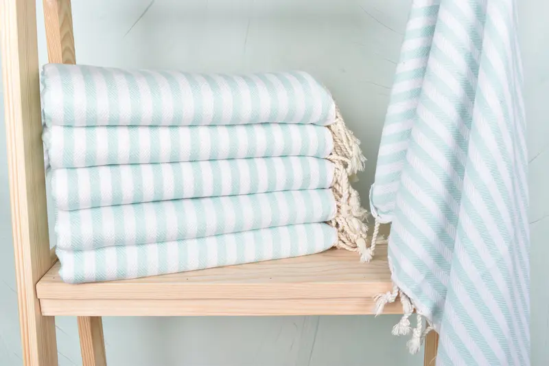 Personalized Bridesmaid Beach Towel, 70x40 Cotton Striped Towel, Pool Towels, Absorbent towel, Grandma Gift, Wedding Gifts Towel, Custom Gift - 1