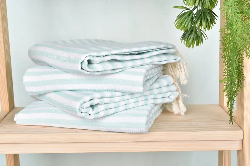 Personalized Bridesmaid Beach Towel, 70x40 Cotton Striped Towel, Pool Towels, Absorbent towel, Grandma Gift, Wedding Gifts Towel, Custom Gift - 7