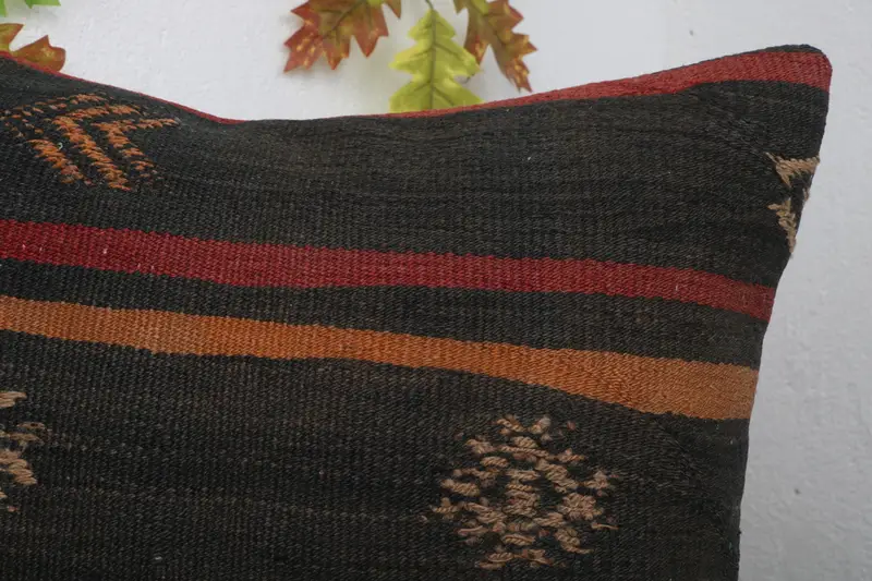 Chair Cushion, Pillow for Sofa, Sofa Cushion Cover, Boho Throw Pillow Sham, Pillow, Turkish Pillow, 20x20 Brown Cushion Cover, Turkish Kilim Pillow - 5