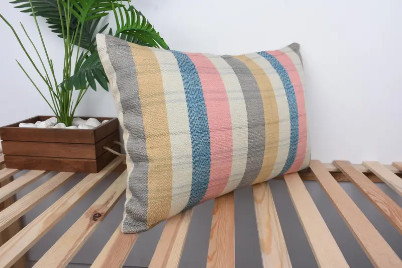 Toss Cushion Cover, Pillow Case, Anatolian Cushion Cover, 16x24 Blue Cushion, Antique Pillows, Boho Pillow Sham Cover, Throw Kilim Pillow - 4