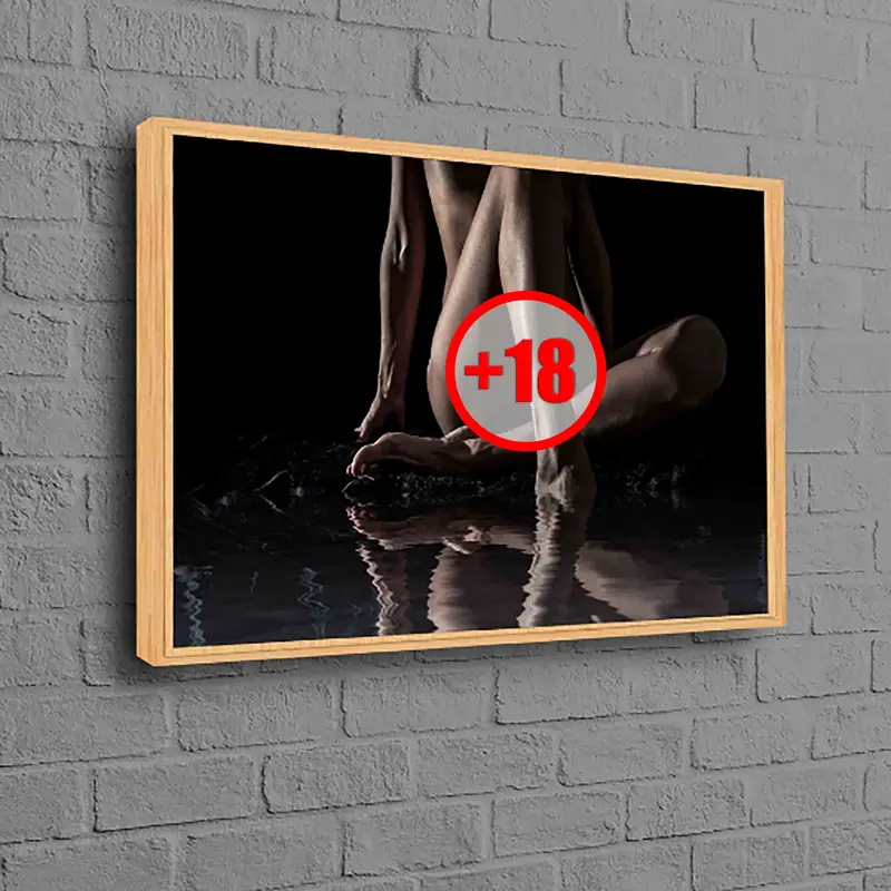 Impresión de lienzo de mujer sensual encantadora - Arte de pared elegante