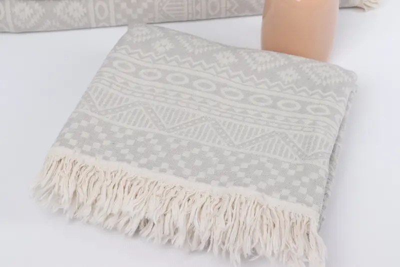 68x36 Cotton Geometric Towel, Turkish towel, Antibacterial Turkish peshtemal towel, Bath towel, Custom Bath Towel, Xmas Gifts, Organic Turkish towel - 6