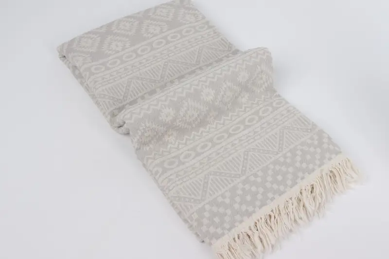 68x36 Cotton Geometric Towel, Turkish towel, Antibacterial Turkish peshtemal towel, Bath towel, Custom Bath Towel, Xmas Gifts, Organic Turkish towel - 7