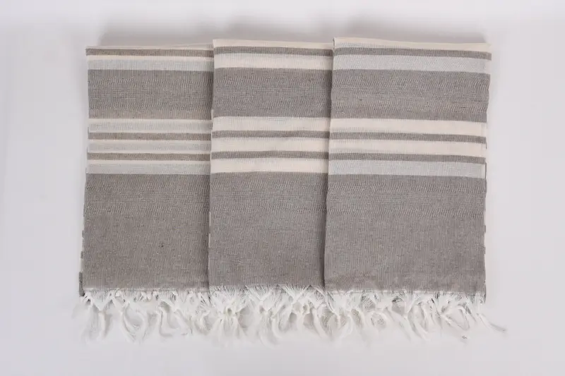 68x40 Cotton Striped Towel, Travel Towel, Traditional Turkish peshtemal for hammam, Turkish hand towel, Soft towel, Bridesmaid Favors, Gift For Her - 7