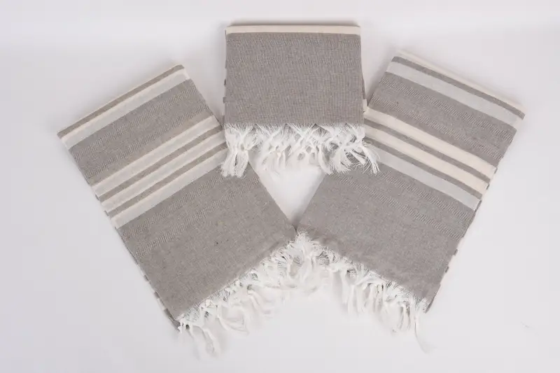 68x40 Cotton Striped Towel, Travel Towel, Traditional Turkish peshtemal for hammam, Turkish hand towel, Soft towel, Bridesmaid Favors, Gift For Her - 6