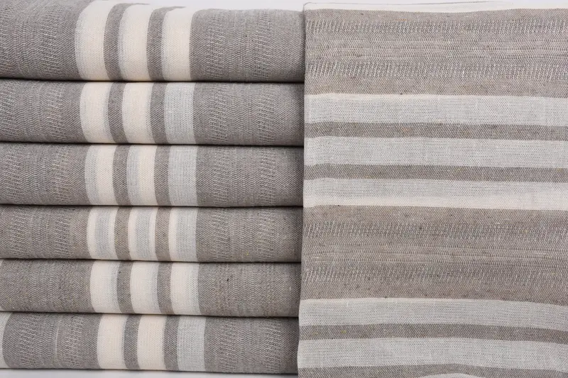 68x40 Cotton Striped Towel, Travel Towel, Traditional Turkish peshtemal for hammam, Turkish hand towel, Soft towel, Bridesmaid Favors, Gift For Her - 1