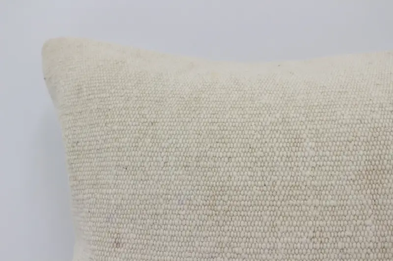 16x24 Beige Pillow, Handmade Cushion, Kilim Cushion Sham, Gift Pillow, Pillow, Throw Kilim Pillow, Aesthetic Cushion Case - 2
