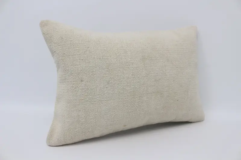 16x24 Beige Pillow, Handmade Cushion, Kilim Cushion Sham, Gift Pillow, Pillow, Throw Kilim Pillow, Aesthetic Cushion Case - 3