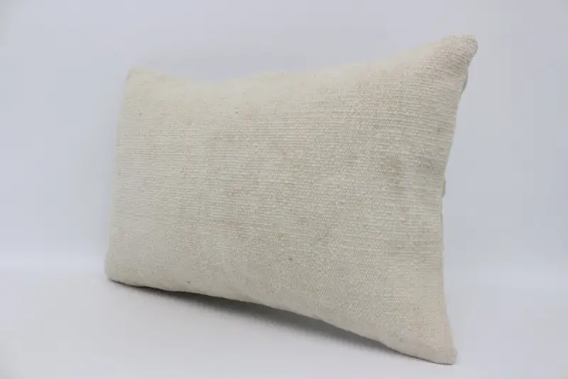 16x24 Beige Pillow, Handmade Cushion, Kilim Cushion Sham, Gift Pillow, Pillow, Throw Kilim Pillow, Aesthetic Cushion Case - 4