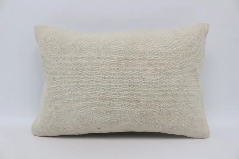 16x24 Beige Pillow, Handmade Cushion, Kilim Cushion Sham, Gift Pillow, Pillow, Throw Kilim Pillow, Aesthetic Cushion Case - 1