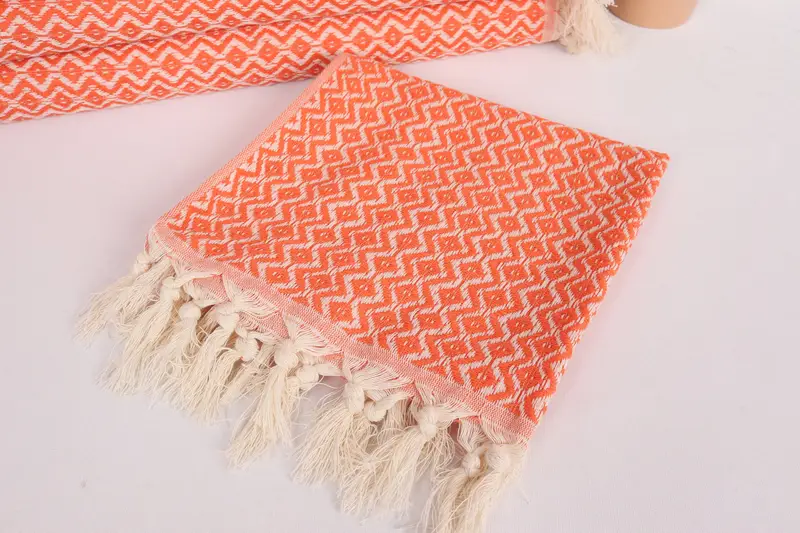 Kitchen Towel, Turkish Tea Towel, Wedding Hand Made Gift, Turkish Hand Towel, Gym Towel, Halloween Gifts, 36x18 Cotton Diamond Towel, Spa Towel - 5