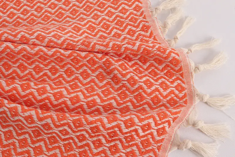 Kitchen Towel, Turkish Tea Towel, Wedding Hand Made Gift, Turkish Hand Towel, Gym Towel, Halloween Gifts, 36x18 Cotton Diamond Towel, Spa Towel - 8