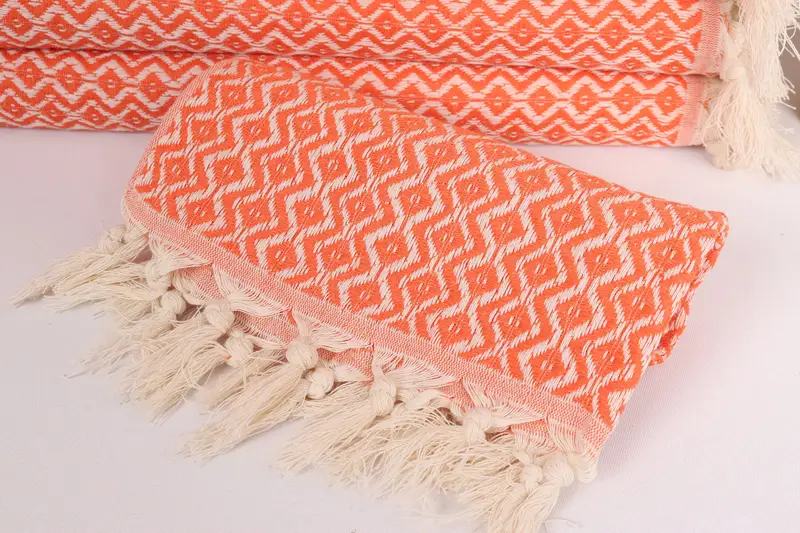 Kitchen Towel, Turkish Tea Towel, Wedding Hand Made Gift, Turkish Hand Towel, Gym Towel, Halloween Gifts, 36x18 Cotton Diamond Towel, Spa Towel - 4