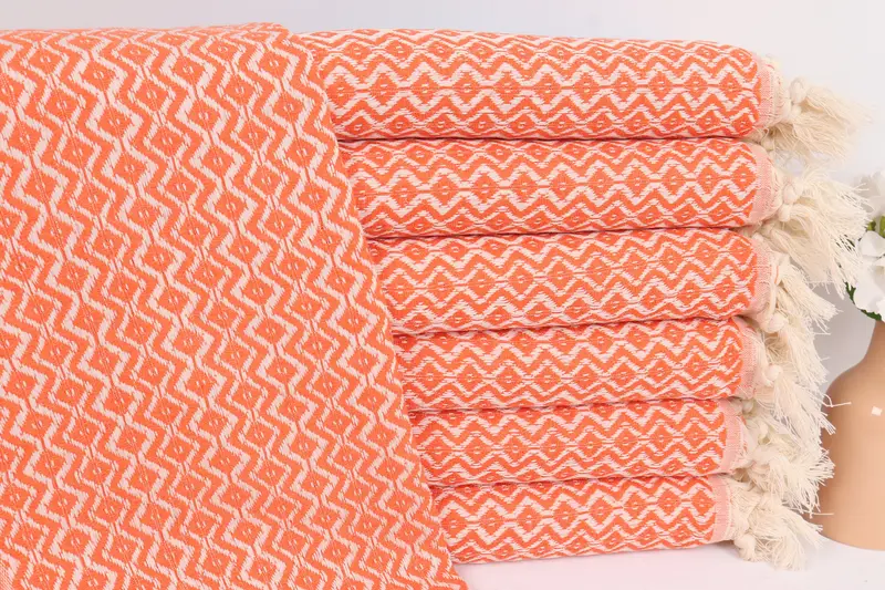 Kitchen Towel, Turkish Tea Towel, Wedding Hand Made Gift, Turkish Hand Towel, Gym Towel, Halloween Gifts, 36x18 Cotton Diamond Towel, Spa Towel - 1