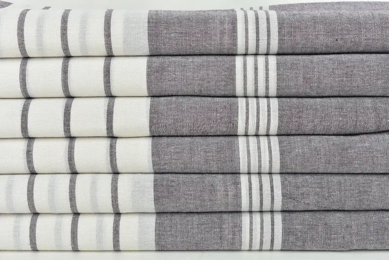 Personalized Bridesmaid Gift, Custom Name Towel, Bachelorette Party Favors, Gift For Boyfriend, Turkish beach towel, 68x36 Cotton Striped Towel - 2
