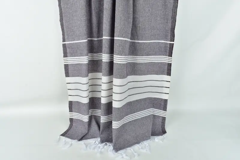 Personalized Bridesmaid Gift, Custom Name Towel, Bachelorette Party Favors, Gift For Boyfriend, Turkish beach towel, 68x36 Cotton Striped Towel - 8