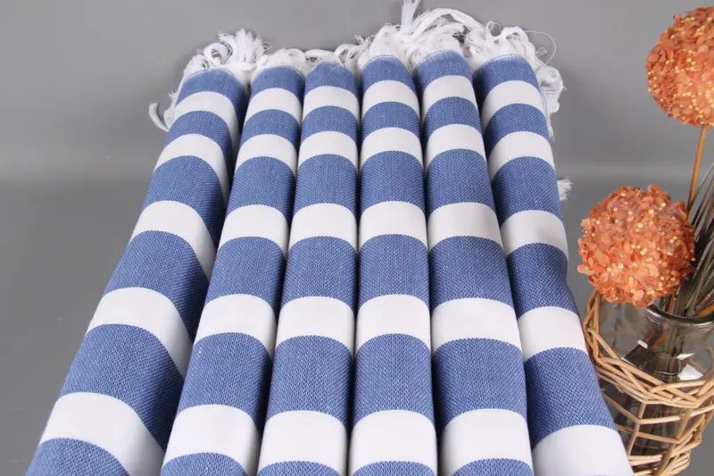 70x40 Cotton Striped Towel, Bath towel, Bridesmaid Towel, Beach Size Towel, Wedding Gift For Bride, Turkish beach towel, Custom Beach Towel - 3