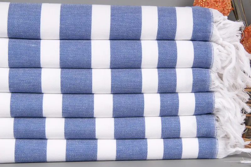 70x40 Cotton Striped Towel, Bath towel, Bridesmaid Towel, Beach Size Towel, Wedding Gift For Bride, Turkish beach towel, Custom Beach Towel - 2