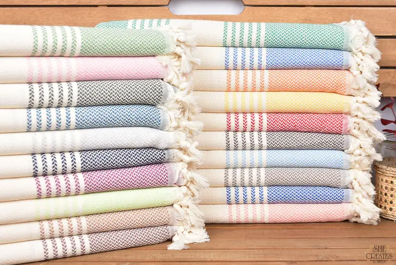 Arizona Bachelorette Party Favors, Custom Wedding Gifts, Custom Wedding Gift, Bridesmaid Gift, House Warming Gift, 70x40 Cotton Striped Towel - 1