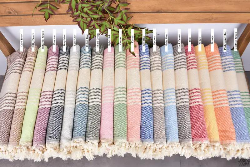 Arizona Bachelorette Party Favors, Custom Wedding Gifts, Custom Wedding Gift, Bridesmaid Gift, House Warming Gift, 70x40 Cotton Striped Towel - 2
