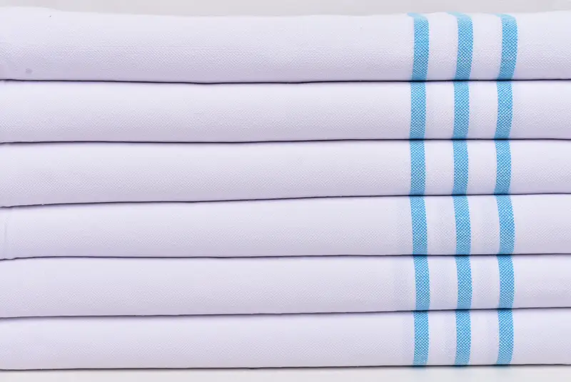 Best Friend Gift, Monogram Kitchen Towel, Bridesmaid Gifts, Kitchen Towel, 40x24 Cotton Striped Towel, Wedding Hand Made Gift, Bachelorette Gifts - 2