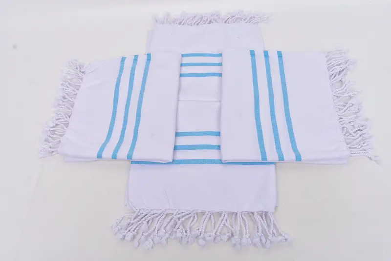 Best Friend Gift, Monogram Kitchen Towel, Bridesmaid Gifts, Kitchen Towel, 40x24 Cotton Striped Towel, Wedding Hand Made Gift, Bachelorette Gifts - 6