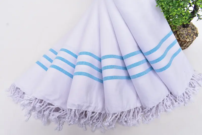 Best Friend Gift, Monogram Kitchen Towel, Bridesmaid Gifts, Kitchen Towel, 40x24 Cotton Striped Towel, Wedding Hand Made Gift, Bachelorette Gifts - 4