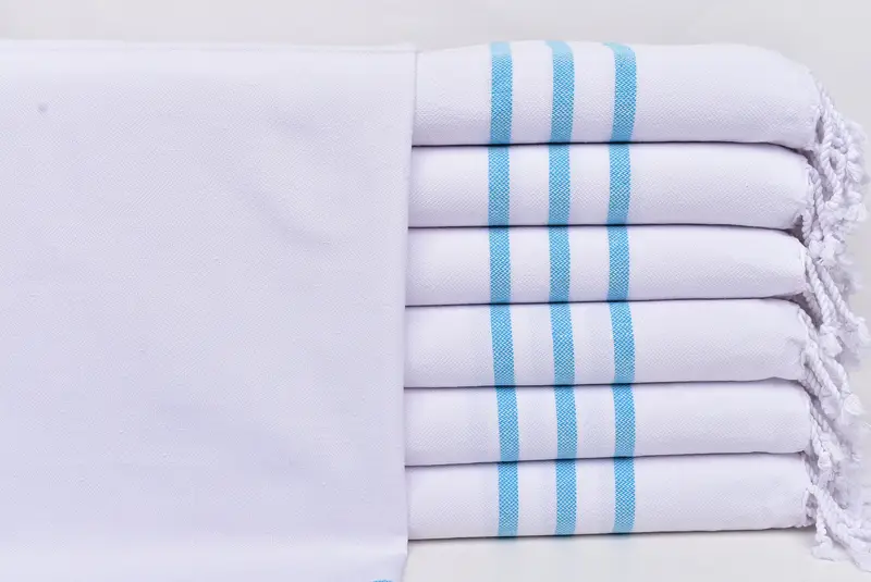 Best Friend Gift, Monogram Kitchen Towel, Bridesmaid Gifts, Kitchen Towel, 40x24 Cotton Striped Towel, Wedding Hand Made Gift, Bachelorette Gifts - 1