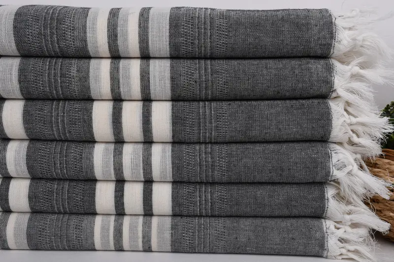 Fouta towel, Oversized Beach Towel, 68x40 Cotton Striped Towel, Bachelorette Party Gifts Bridesmaids, Best Friend Christmas Gift, Turkish bath towel - 2