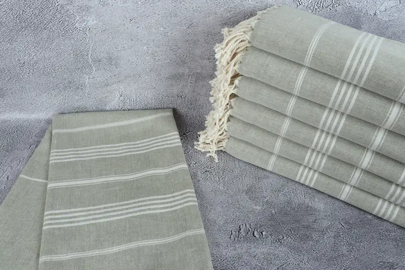 Personalized Wedding Gift, Bachelorette Towel, Organic towel, 68x40 Cotton Striped Towel, Organic Beach Towel, Turkish hand towel, Christmas Favors - 2