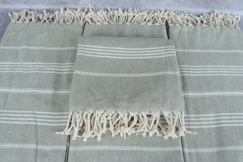 Personalized Wedding Gift, Bachelorette Towel, Organic towel, 68x40 Cotton Striped Towel, Organic Beach Towel, Turkish hand towel, Christmas Favors - 4