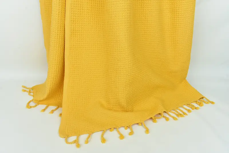 Throw Blanket, 92x68 Cotton Waffle Towel, Gift For Mom, Custom Blanket, Bridesmaid Gifts, Wedding Anniversary Gift, Thanksgiving Tablecloth - 8