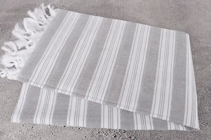 Spa Towel, Anniversary Gift For Her, Wedding Favors, Embroidered Towel, Peshtemal Towel, 70x40 Cotton Striped Towel, Miami Bachelorette Party Favors - 6
