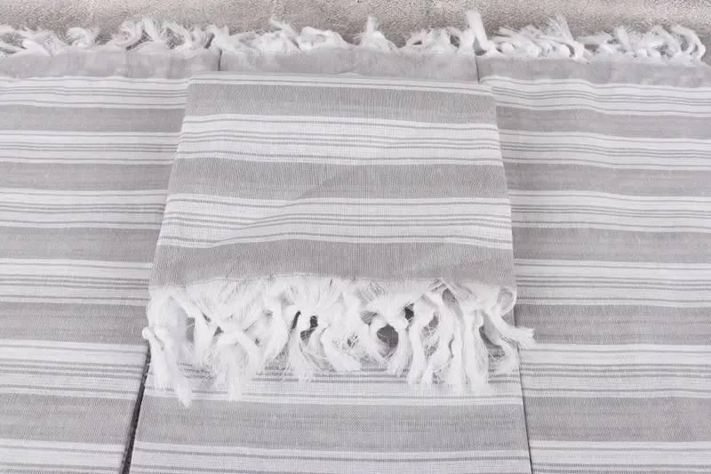 Spa Towel, Anniversary Gift For Her, Wedding Favors, Embroidered Towel, Peshtemal Towel, 70x40 Cotton Striped Towel, Miami Bachelorette Party Favors - 4
