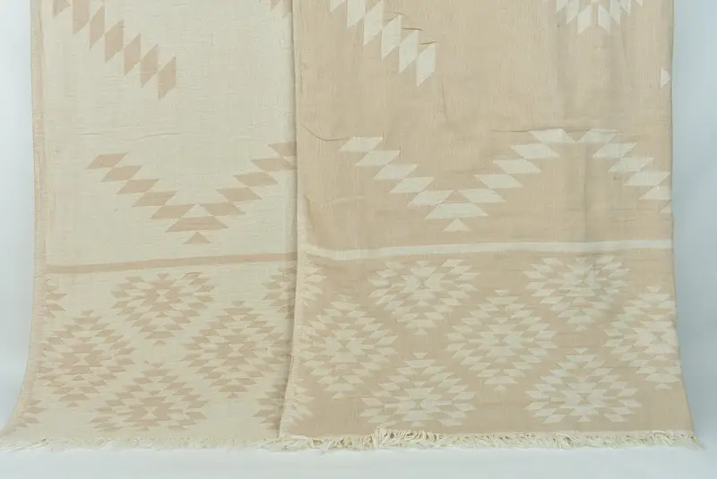 84x56 Cotton Kilim Towel, Throw Blanket, Home Gift, Wedding Gift Customized Blanket, Wedding Anniversary Gift, Personalized Gifts, Bridesmaid Gifts - 1