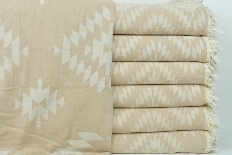 84x56 Cotton Kilim Towel, Throw Blanket, Home Gift, Wedding Gift Customized Blanket, Wedding Anniversary Gift, Personalized Gifts, Bridesmaid Gifts - 2