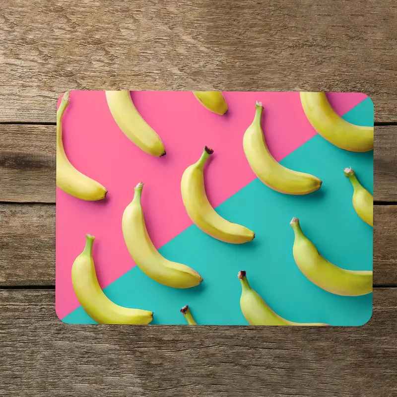 Kaymaz Ayaklı Renkli Temperli Cam Kesme Tahtası