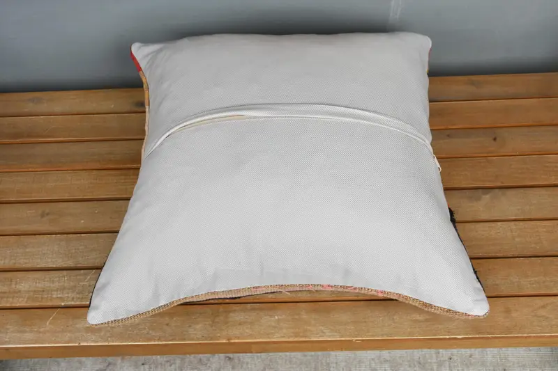 Turkish Pillow, Pillow for Couch, Retro Pillow, Art Deco Pillow Case, Pillow Sham, 20x20 Beige Pillow, Ottoman Pillow, Interior Designer Pillow - 5