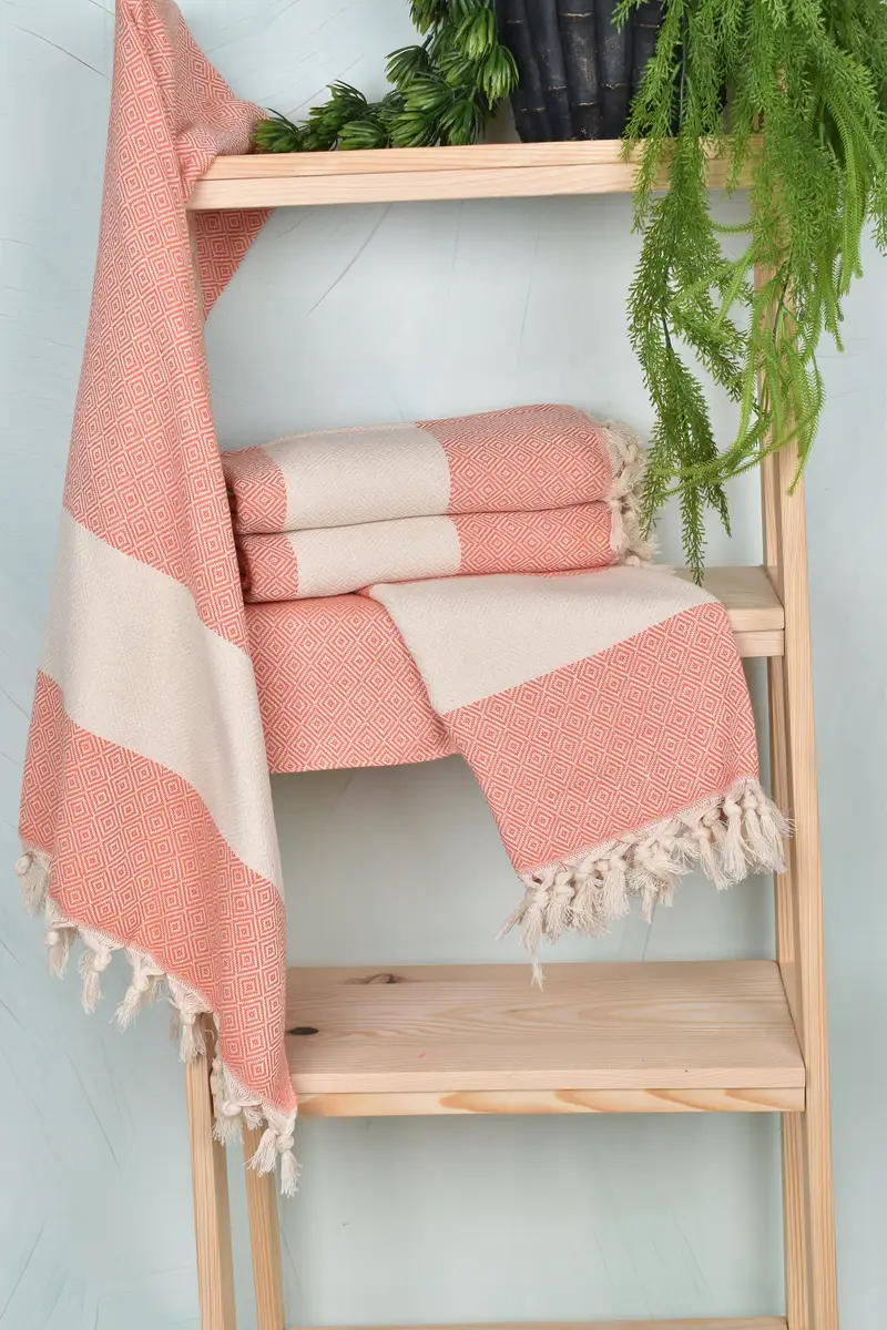 Personalized Wedding Gift, Employee Gifts, 70x40 Cotton Diamond Towel, Peshtemal Towel, Personalized Beach Towel, Eco-Friendly Turkish Towel - 6