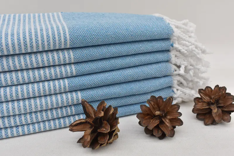 House Warming Gift, Monogram Hand Towel, Bathroom Towels, Embroidery Towel, Bridesmaid Towel, Custom Hand Towel, 40x18 Cotton Striped Towel - 5