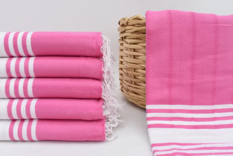 Embroidered Beach Towel, Bridal Shower Favor, Bachelorette Party Favors, Quick-Dry Beach Towel, Bachelorette Party Gifts, 70x40 Cotton Striped Towel - 1