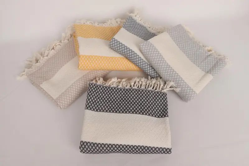 Bridesmaid Gift, Soft towel, Baby Boy Gift, Bachelorette Party Favors, Handmade Turkish hammam towel, 68x36 Cotton Geometric Towel, Travel Towel - 3